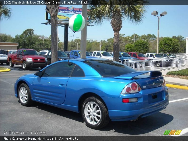 Chrome Blue Pearl / Black 2002 Mitsubishi Eclipse GS Coupe