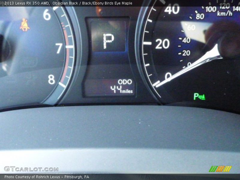 Obsidian Black / Black/Ebony Birds Eye Maple 2013 Lexus RX 350 AWD