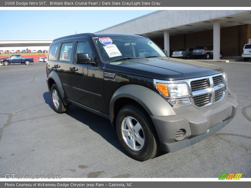 Brilliant Black Crystal Pearl / Dark Slate Gray/Light Slate Gray 2008 Dodge Nitro SXT