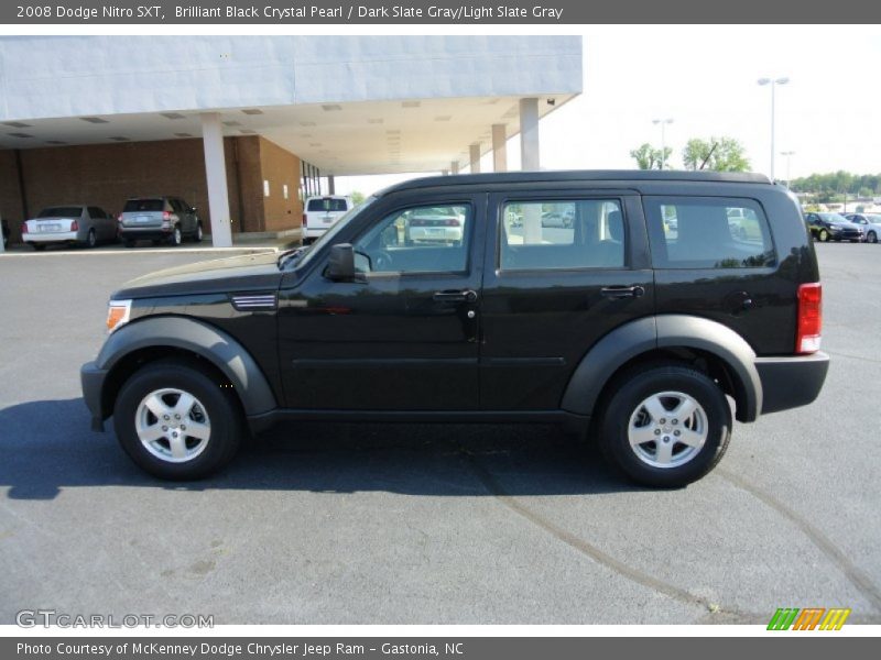 Brilliant Black Crystal Pearl / Dark Slate Gray/Light Slate Gray 2008 Dodge Nitro SXT