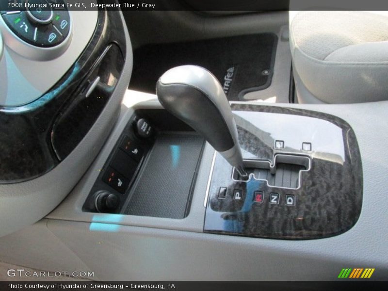 Deepwater Blue / Gray 2008 Hyundai Santa Fe GLS