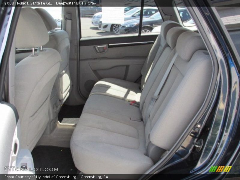 Deepwater Blue / Gray 2008 Hyundai Santa Fe GLS