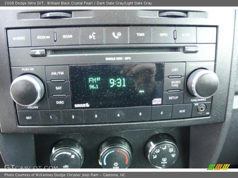 Brilliant Black Crystal Pearl / Dark Slate Gray/Light Slate Gray 2008 Dodge Nitro SXT