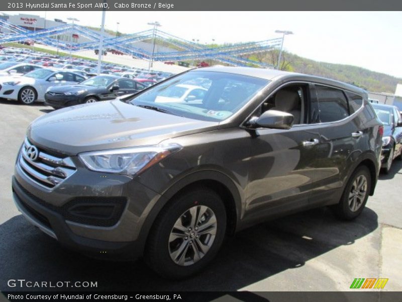 Cabo Bronze / Beige 2013 Hyundai Santa Fe Sport AWD
