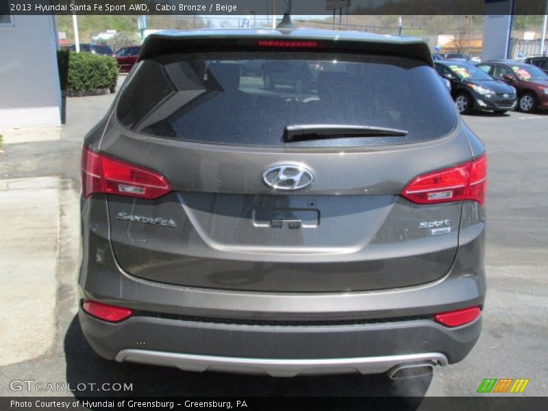 Cabo Bronze / Beige 2013 Hyundai Santa Fe Sport AWD