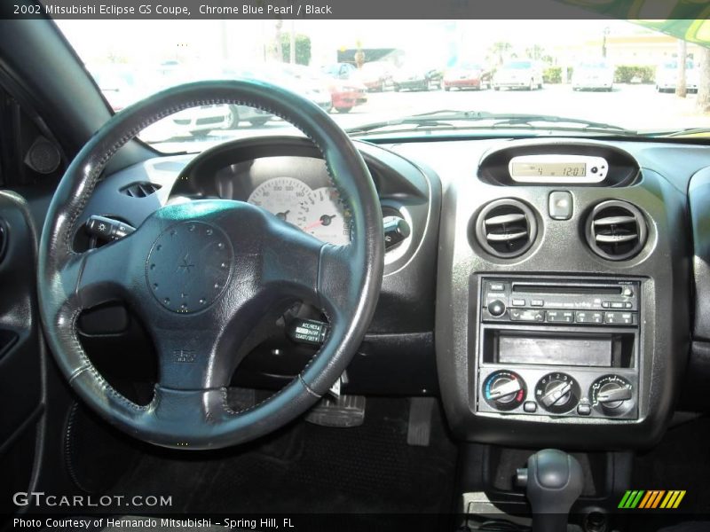 Chrome Blue Pearl / Black 2002 Mitsubishi Eclipse GS Coupe