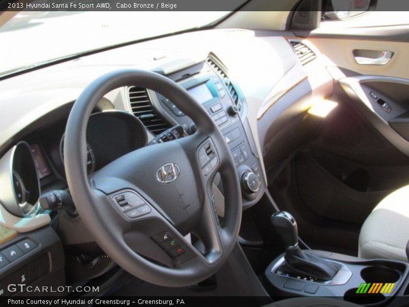 Cabo Bronze / Beige 2013 Hyundai Santa Fe Sport AWD