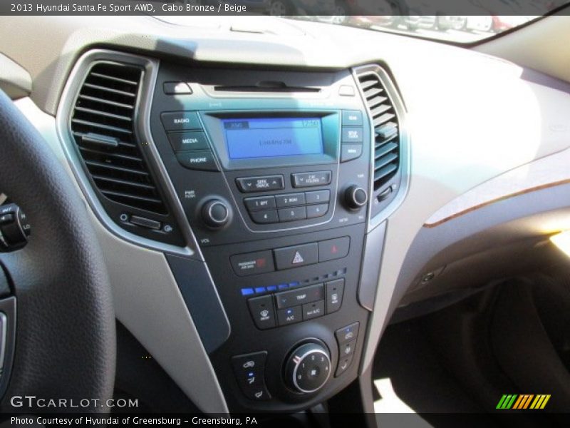 Controls of 2013 Santa Fe Sport AWD
