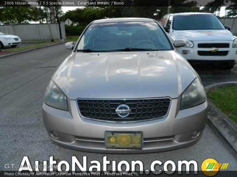 Coral Sand Metallic / Blond 2006 Nissan Altima 2.5 S Special Edition