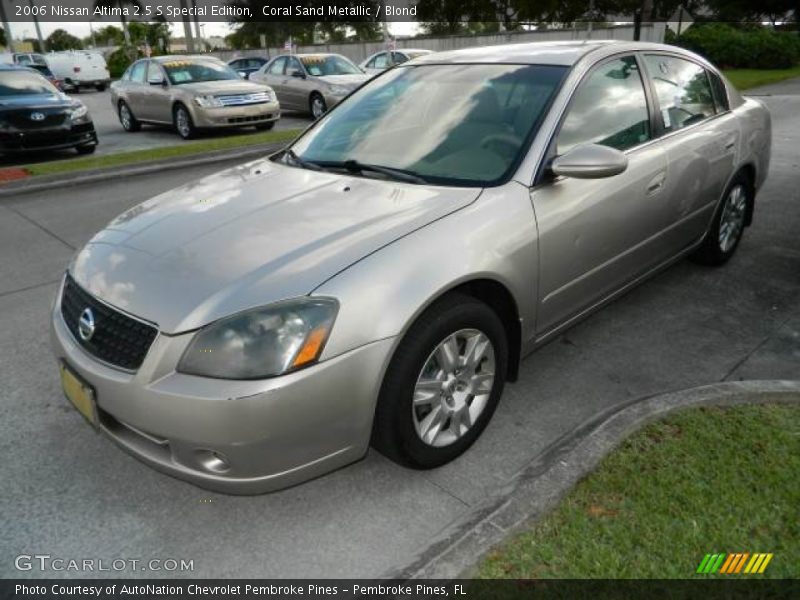 Coral Sand Metallic / Blond 2006 Nissan Altima 2.5 S Special Edition