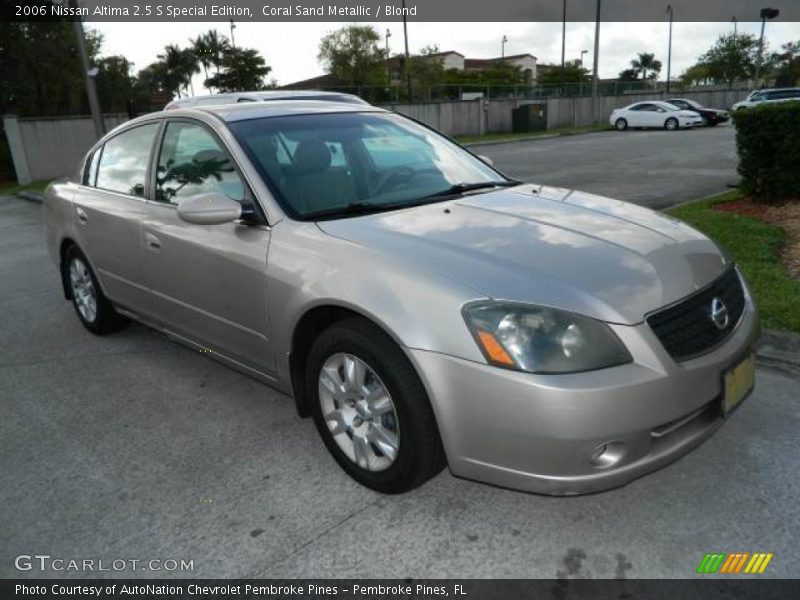 Coral Sand Metallic / Blond 2006 Nissan Altima 2.5 S Special Edition