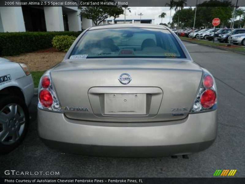 Coral Sand Metallic / Blond 2006 Nissan Altima 2.5 S Special Edition