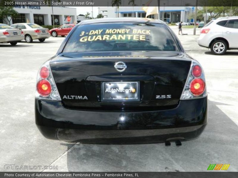 Super Black / Frost Gray 2005 Nissan Altima 2.5 S