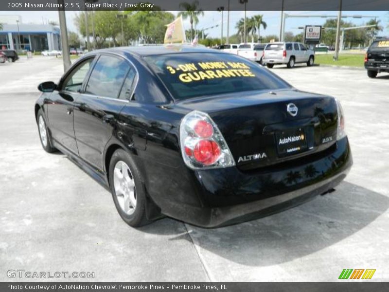 Super Black / Frost Gray 2005 Nissan Altima 2.5 S