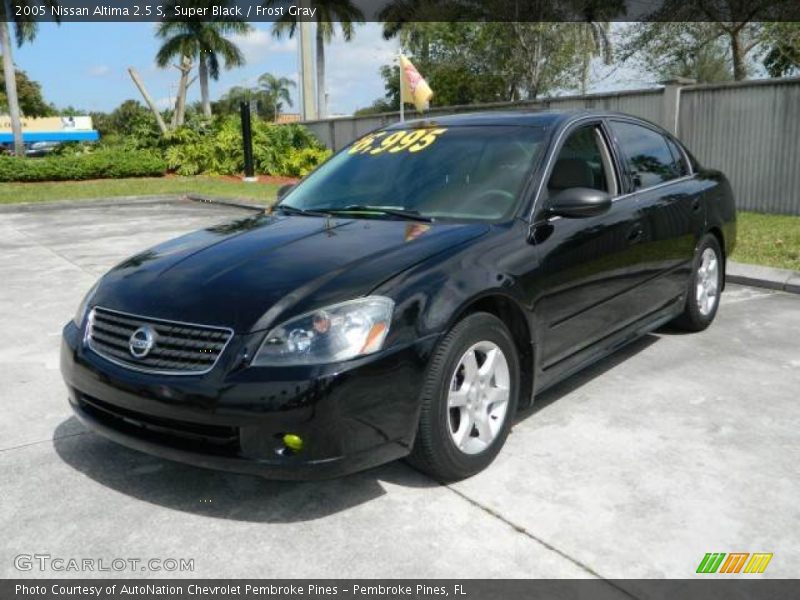 Super Black / Frost Gray 2005 Nissan Altima 2.5 S