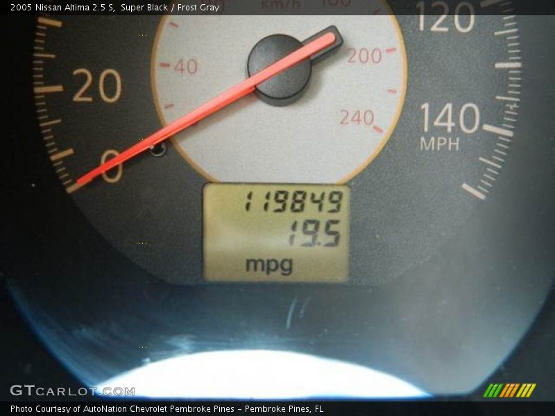 Super Black / Frost Gray 2005 Nissan Altima 2.5 S