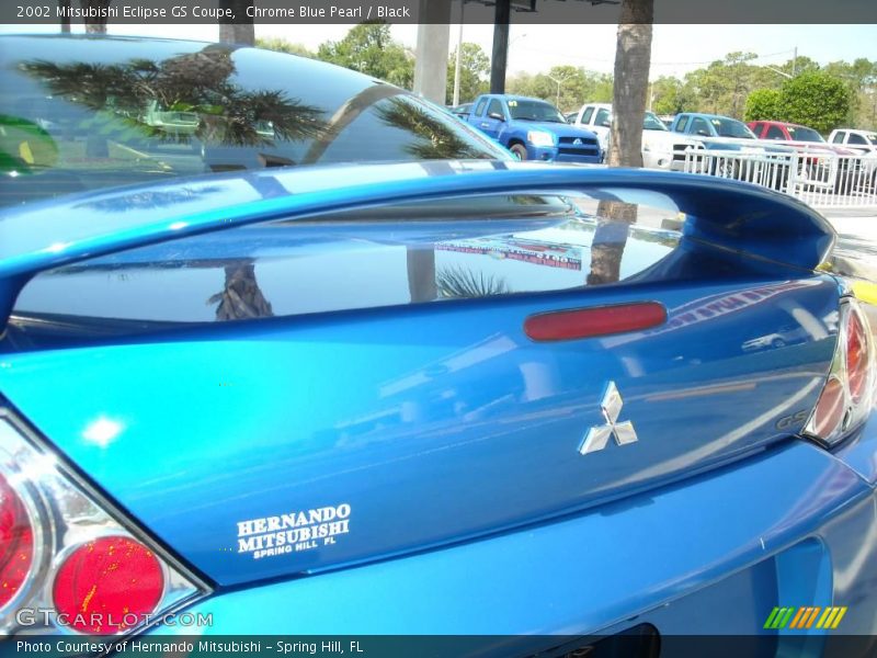 Chrome Blue Pearl / Black 2002 Mitsubishi Eclipse GS Coupe