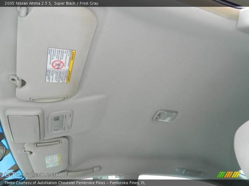 Super Black / Frost Gray 2005 Nissan Altima 2.5 S