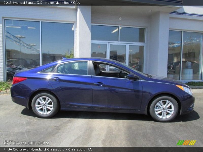 Indigo Night Blue / Gray 2013 Hyundai Sonata GLS