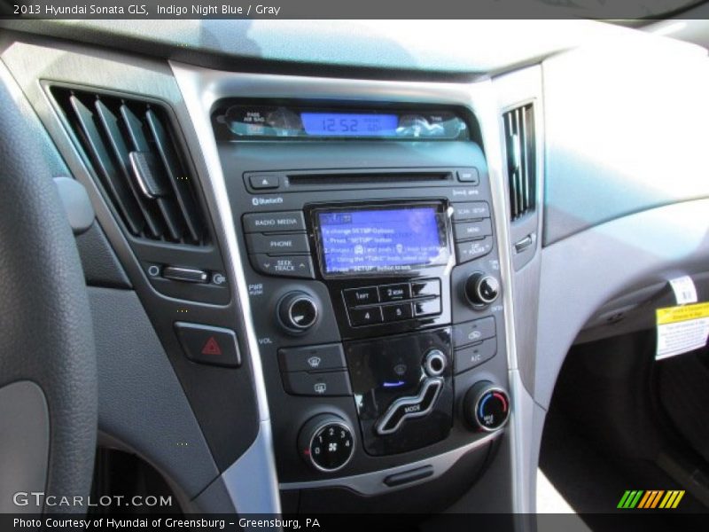 Indigo Night Blue / Gray 2013 Hyundai Sonata GLS