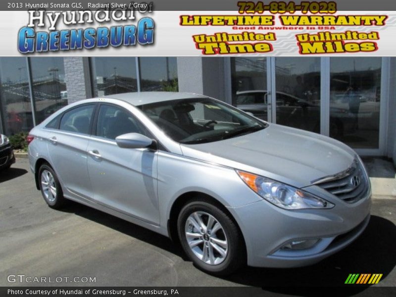 Radiant Silver / Gray 2013 Hyundai Sonata GLS