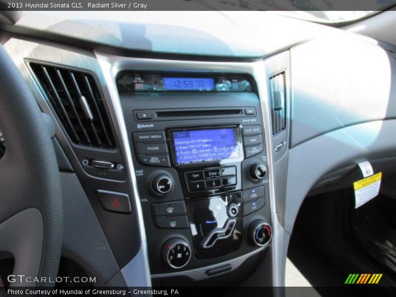 Radiant Silver / Gray 2013 Hyundai Sonata GLS