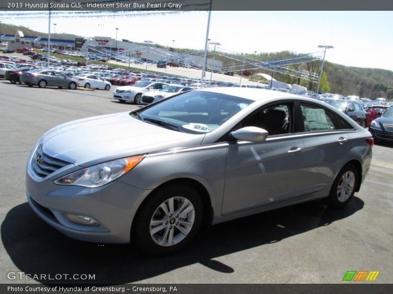 Iridescent Silver Blue Pearl / Gray 2013 Hyundai Sonata GLS