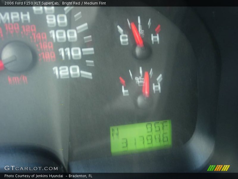 Bright Red / Medium Flint 2006 Ford F150 XLT SuperCab