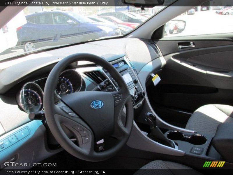 Iridescent Silver Blue Pearl / Gray 2013 Hyundai Sonata GLS