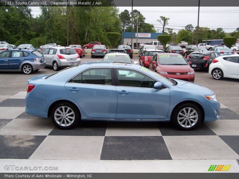 Clearwater Blue Metallic / Ash 2012 Toyota Camry XLE