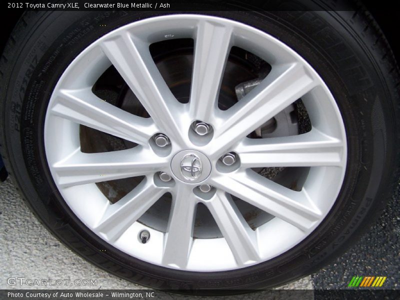 Clearwater Blue Metallic / Ash 2012 Toyota Camry XLE