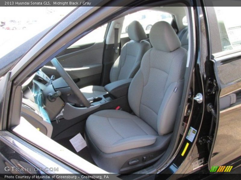 Midnight Black / Gray 2013 Hyundai Sonata GLS