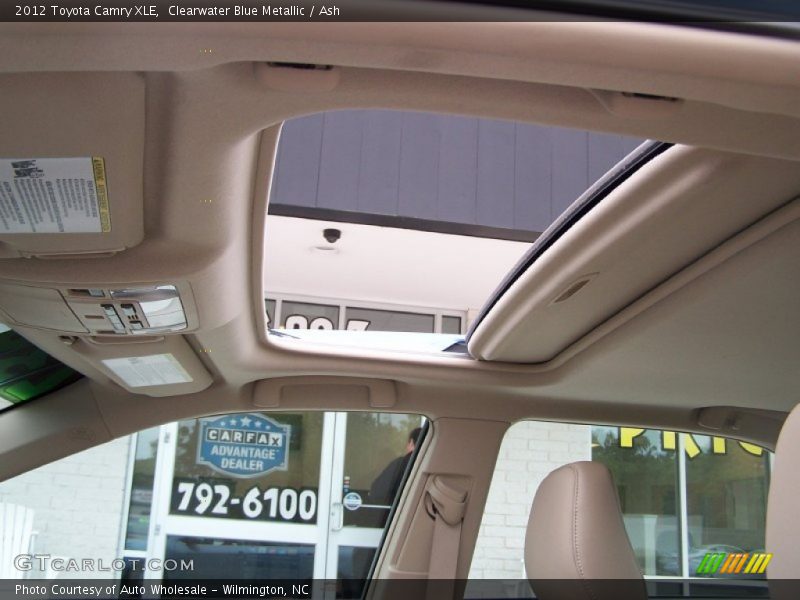 Clearwater Blue Metallic / Ash 2012 Toyota Camry XLE