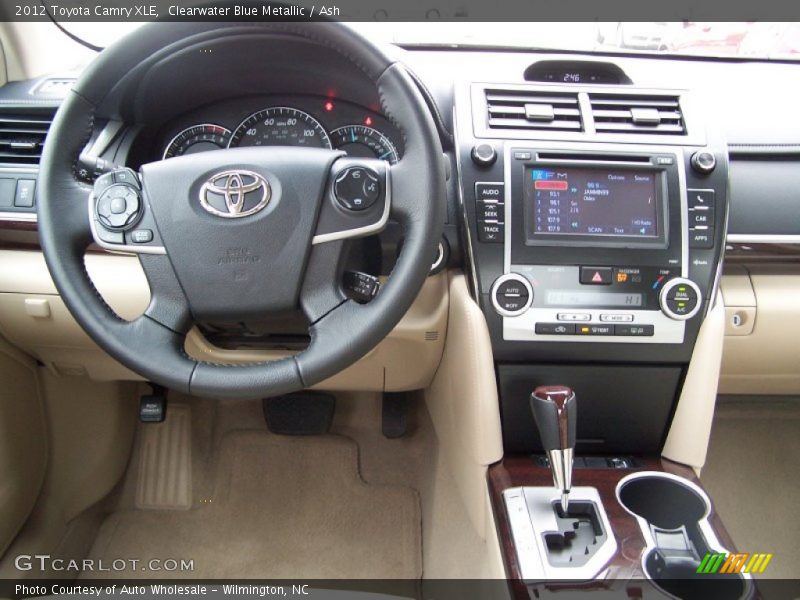 Clearwater Blue Metallic / Ash 2012 Toyota Camry XLE