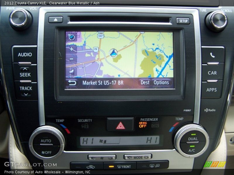 Clearwater Blue Metallic / Ash 2012 Toyota Camry XLE
