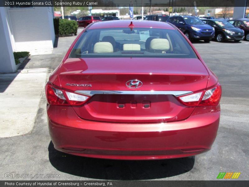 Sparkling Ruby / Camel 2013 Hyundai Sonata GLS