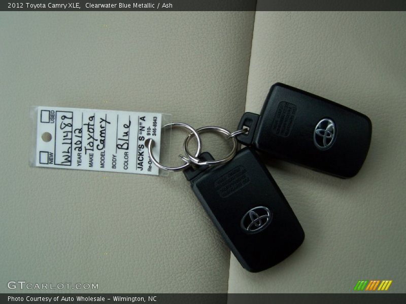 Clearwater Blue Metallic / Ash 2012 Toyota Camry XLE