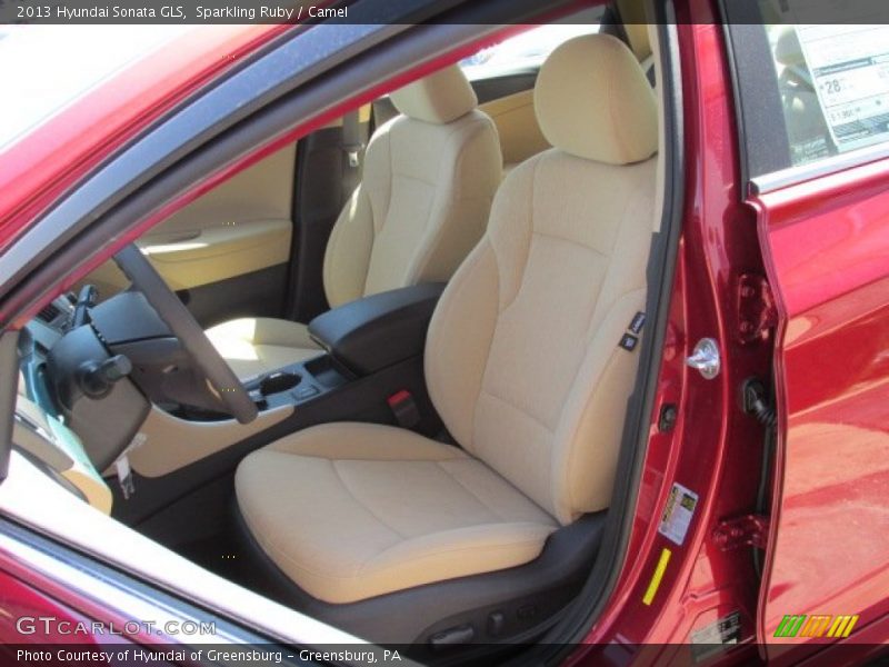 Sparkling Ruby / Camel 2013 Hyundai Sonata GLS