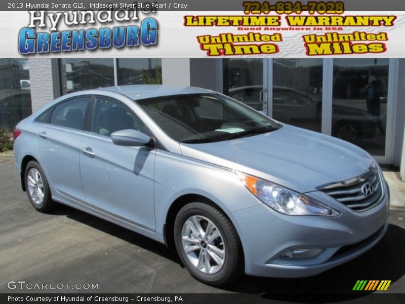 Iridescent Silver Blue Pearl / Gray 2013 Hyundai Sonata GLS