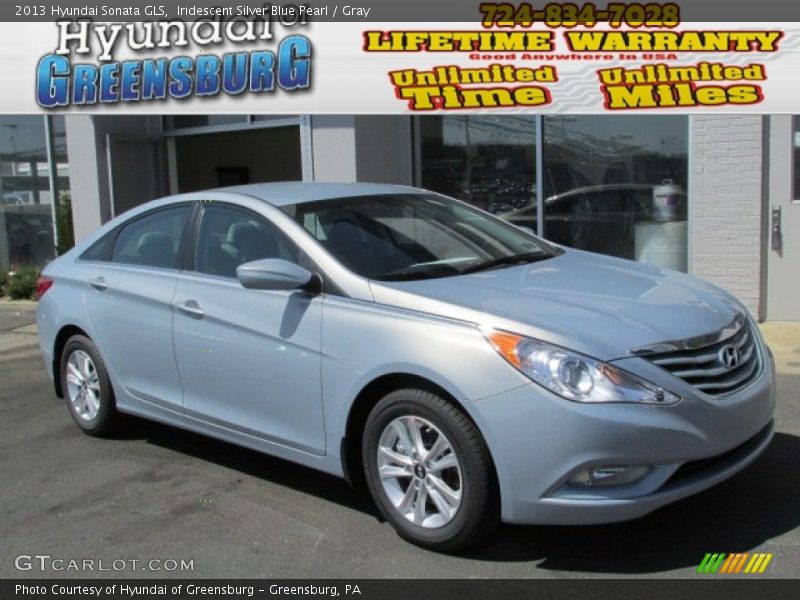 Iridescent Silver Blue Pearl / Gray 2013 Hyundai Sonata GLS