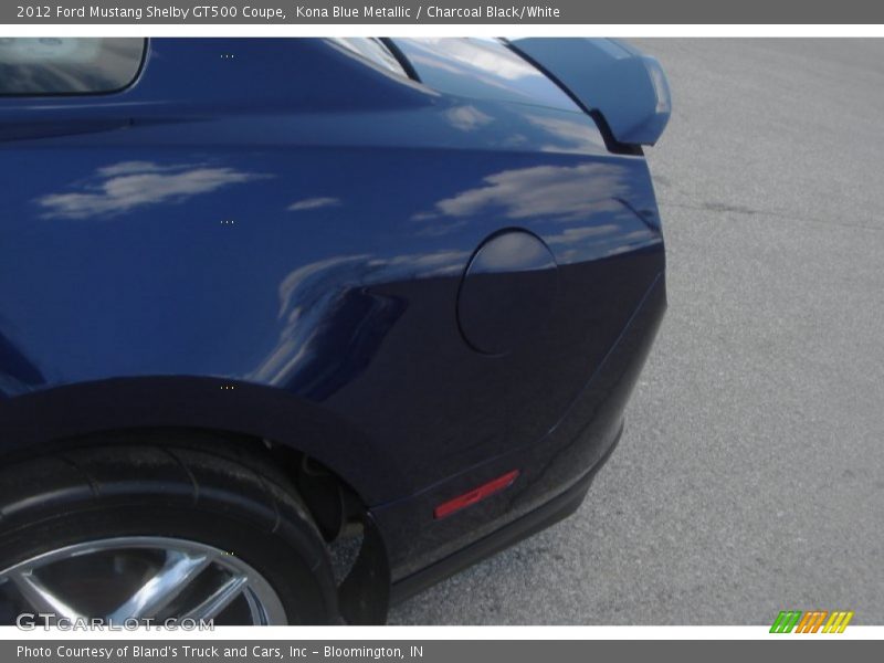 Kona Blue Metallic / Charcoal Black/White 2012 Ford Mustang Shelby GT500 Coupe