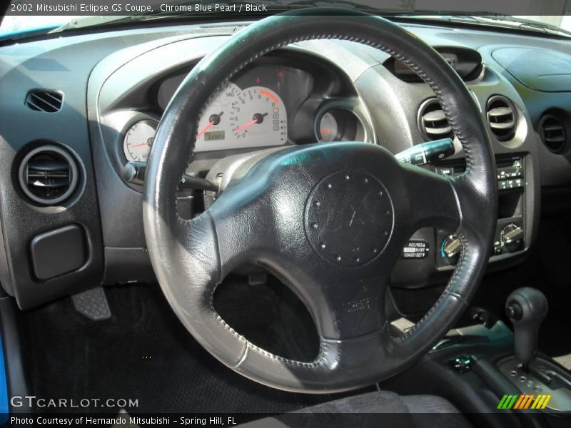 Chrome Blue Pearl / Black 2002 Mitsubishi Eclipse GS Coupe