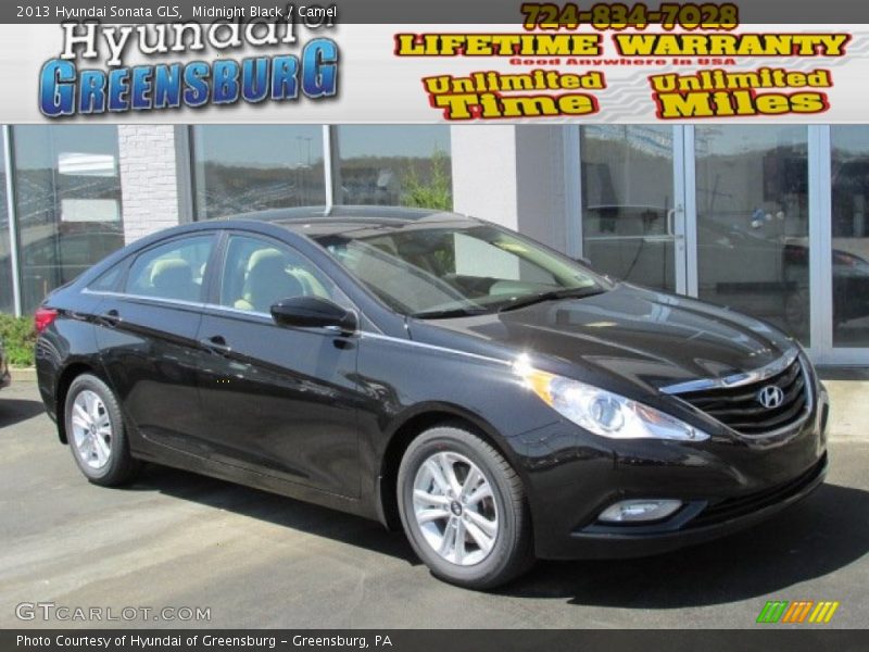 Midnight Black / Camel 2013 Hyundai Sonata GLS