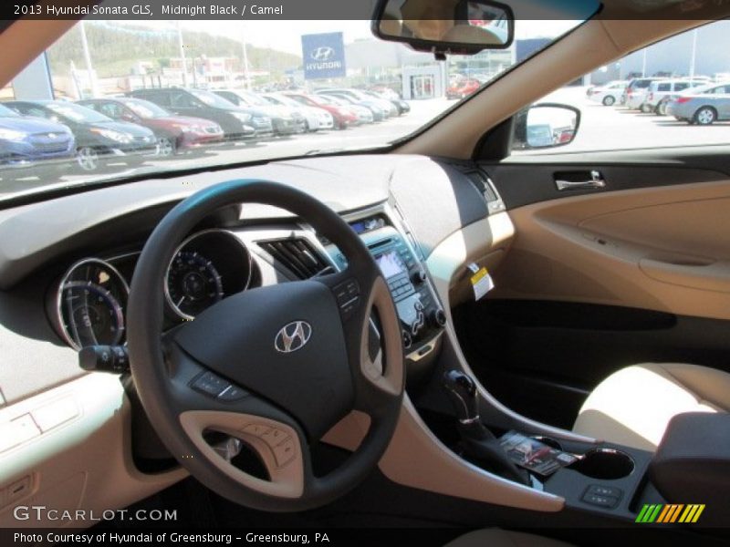 Midnight Black / Camel 2013 Hyundai Sonata GLS
