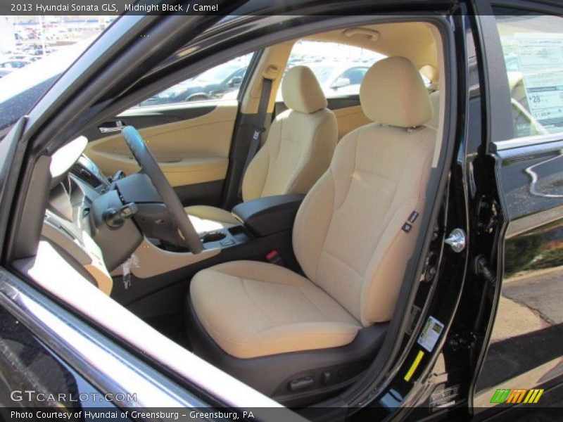Midnight Black / Camel 2013 Hyundai Sonata GLS