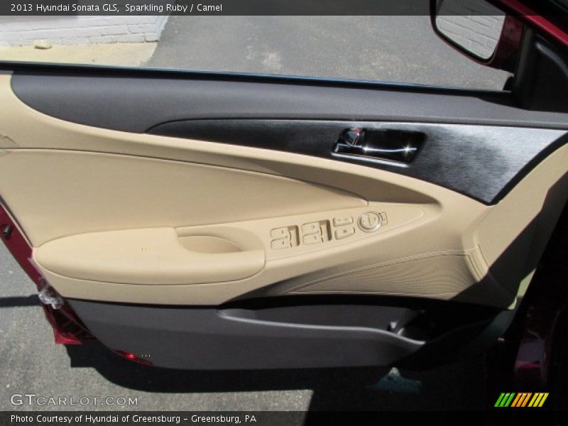 Sparkling Ruby / Camel 2013 Hyundai Sonata GLS
