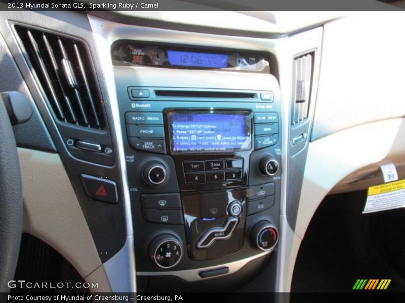 Sparkling Ruby / Camel 2013 Hyundai Sonata GLS