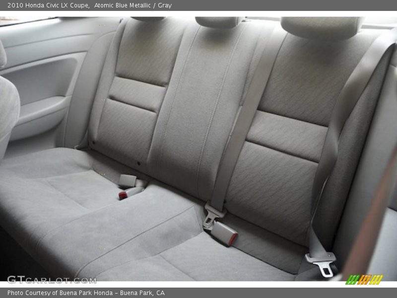 Atomic Blue Metallic / Gray 2010 Honda Civic LX Coupe