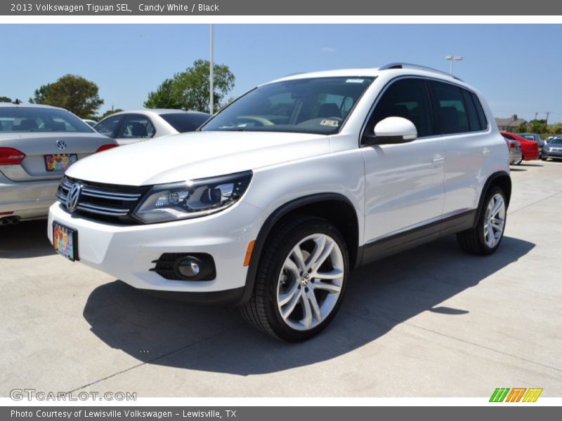 Candy White / Black 2013 Volkswagen Tiguan SEL