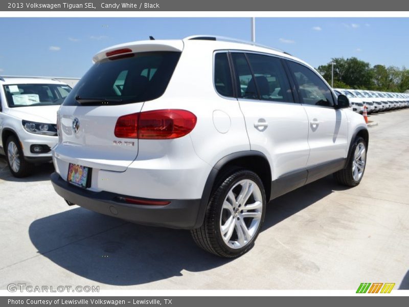 Candy White / Black 2013 Volkswagen Tiguan SEL